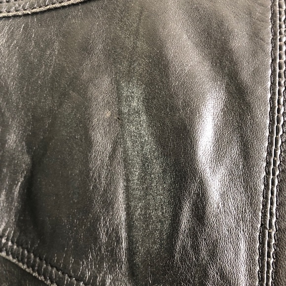 John F Gee Lambskin Leather Biker Bomber JACKET - Picture 7 of 11